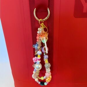 Colorful Beaded Keychain Accessory